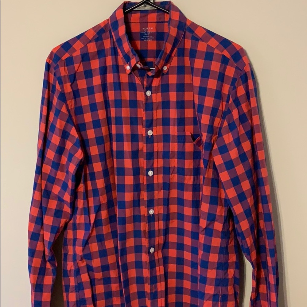 J. Crew Lightweight Gingham Button Down